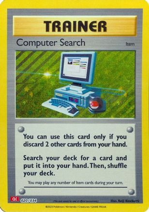 Computer Search (CLC) 020/034  - Holofoil Trading Card Game Classic - Classic Collection