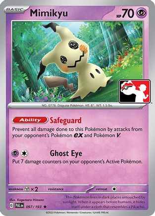 Mimikyu 097/193  Prize Pack Series Cards - Rare