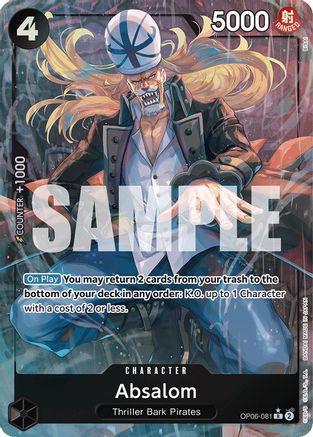 Absalom (Alternate Art) (OP06-081) - Wings of the Captain Foil