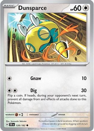 Dunsparce 128/162  - Reverse Holofoil SV05 Temporal Forces - Common