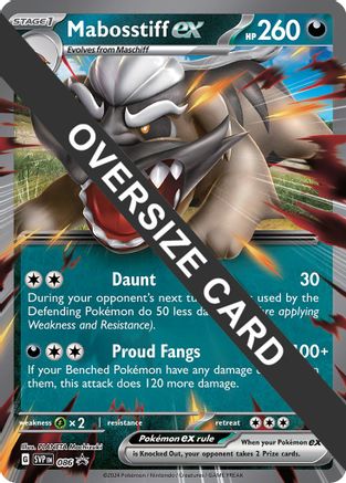 Mabosstiff ex - Jumbo Card 086  - Holofoil Jumbo Cards - Promo