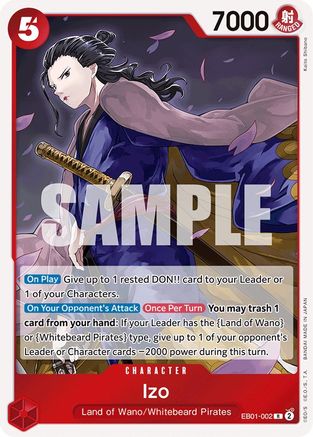 Izo (EB01-002) - Extra Booster: Memorial Collection Foil