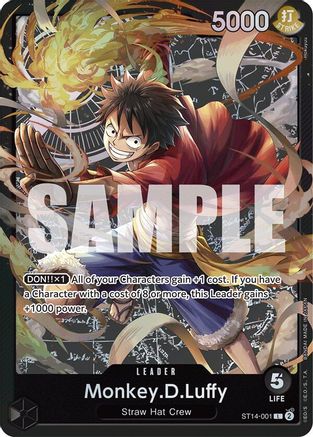 Monkey.D.Luffy (001) (ST14-001) - Starter Deck 14: 3D2Y Foil