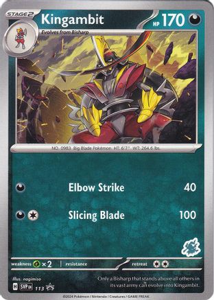 Kingambit - Darkrai Deck 113  Battle Academy 2024 - Promo