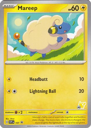 Mareep - Pikachu 45 107  Battle Academy 2024 - Promo