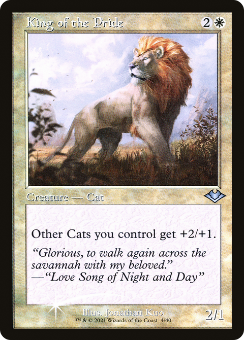 King of the Pride (Retro Frame) (MH1-004) - Modern Horizons 1 Timeshifts Foil
