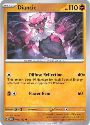 Diancie 086/142  SV07 Stellar Crown - Uncommon