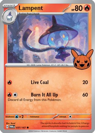 Lampent 037/167  Trick or Trade BOOster Bundle 2024 - Common
