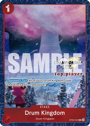Drum Kingdom (Championship 2024 Top Player Pack) (OP08-020) - One Piece Promotion Cards Foil
