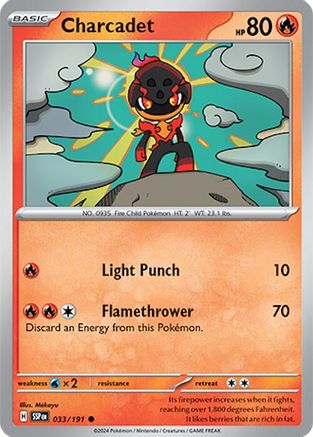 Charcadet 033/191  - Reverse Holofoil SV08 Surging Sparks - Common