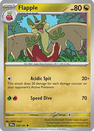 Flapple 139/191  SV08 Surging Sparks - Uncommon