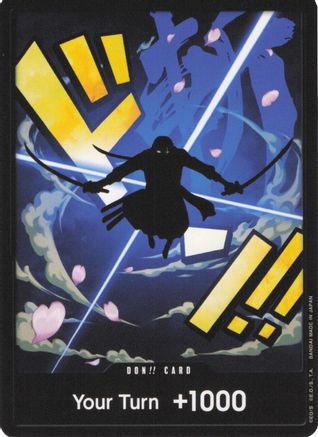 DON!! Card (Zoro) - Premium Booster -The Best- Foil