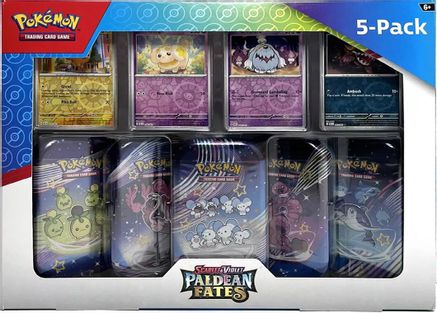 Costco Pokemon Scarlet & Violet Paldean Fates Mini Tin 5-pack  Miscellaneous Cards & Products - null