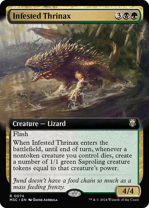 Infested Thrinax (Extended Art) (M3C-074) - Modern Horizons 3 Commander: (Extended Art)