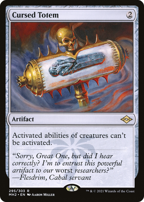 Cursed Totem (MH2-295) - Modern Horizons 2 Etched Foil