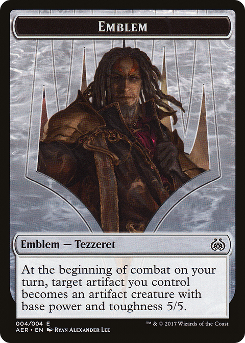 Emblem - Tezzeret the Schemer (AER-004) - Aether Revolt Tokens