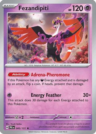 Fezandipiti 045/131  - Holofoil SV Prismatic Evolutions - Rare