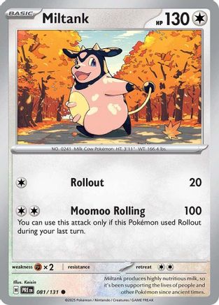 Miltank 081/131  - Reverse Holofoil SV Prismatic Evolutions - Common