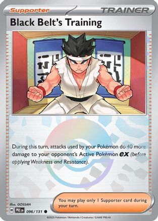 Black Belt's Training 096/131  - Holofoil SV Prismatic Evolutions - Common