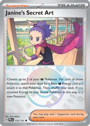 Janine's Secret Art 112/131  - Holofoil SV Prismatic Evolutions - Uncommon