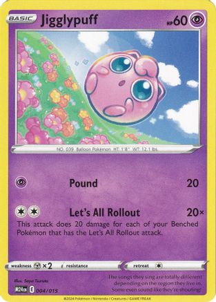 Jigglypuff 004  McDonalds Promos 2024 - Promo