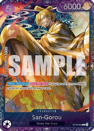 San-Gorou (Treasure Cup 2025) (ST18-003) - One Piece Promotion Cards Foil