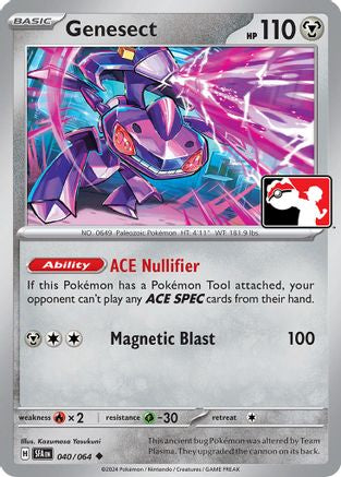 Genesect 040/064  - Holofoil Prize Pack Series Cards - Uncommon