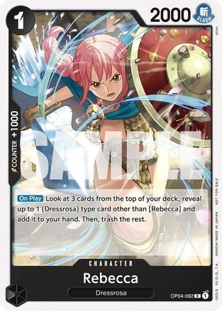 Rebecca (Tournament Pack 2025 Vol. 2) (OP04-092) - One Piece Promotion Cards