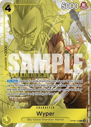 Wyper (Winner Pack 2025 Vol. 2) (OP08-110) - One Piece Promotion Cards Foil