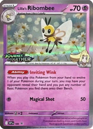 Lillie's Ribombee 183  - Holofoil SV Scarlet & Violet Promo Cards - Promo