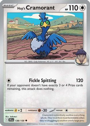 Hop's Cramorant 138/159  SV09 Journey Together - Uncommon