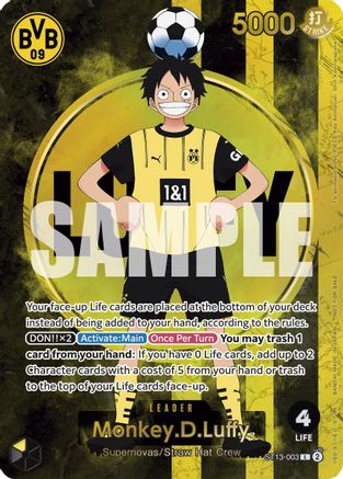 Monkey.D.Luffy (BVB x One Piece Campaign) (ST13-003) - One Piece Promotion Cards Foil
