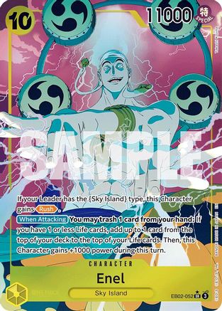 Enel (Alternate Art) (EB02-052) - Extra Booster: Anime 25th Collection Foil