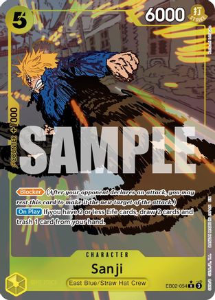 Sanji (Alternate Art) (EB02-054) - Extra Booster: Anime 25th Collection Foil