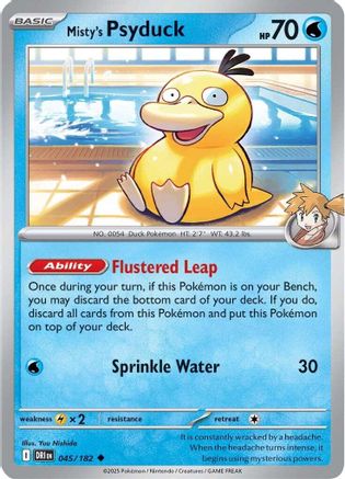 Misty's Psyduck 045  SV10 Destined Rivals - Uncommon
