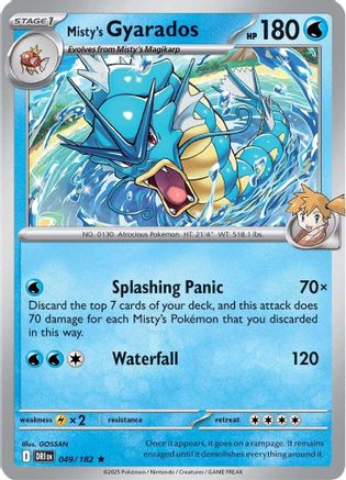 Misty's Gyarados 049  - Holofoil SV10 Destined Rivals - Rare