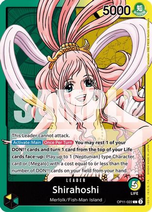 Shirahoshi (022) (OP11-022) - A Fist of Divine Speed
