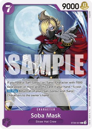 Soba Mask (ST26-001) - Starter Deck 26: PURPLE/BLACK Monkey.D.Luffy