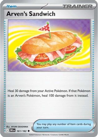 Arven's Sandwich 161  - Reverse Holofoil SV10 Destined Rivals - Uncommon