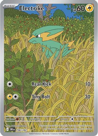 Electrike 196/182  - Holofoil SV10 Destined Rivals - Illustration Rare