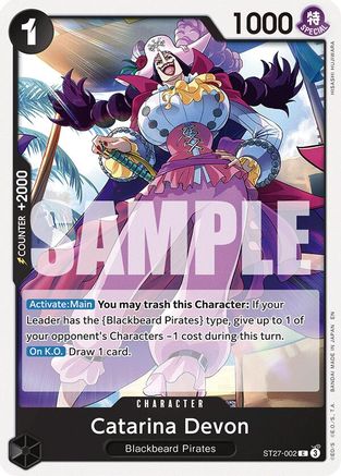 Catarina Devon (ST27-002) - Starter Deck 27: BLACK Marshall.D.Teach