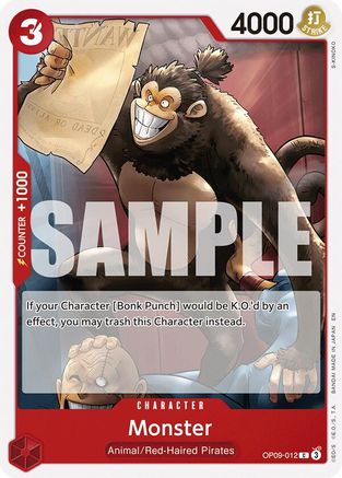 Monster (Reprint) (OP09-012) - Starter Deck 23: RED Shanks