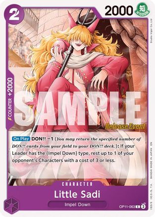 Little Sadi (OP11-063) - A Fist of Divine Speed Release Event Cards