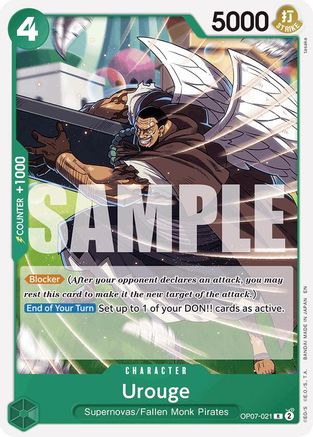 Urouge (Reprint) (OP07-021) - Starter Deck 24: GREEN Jewelry Bonney