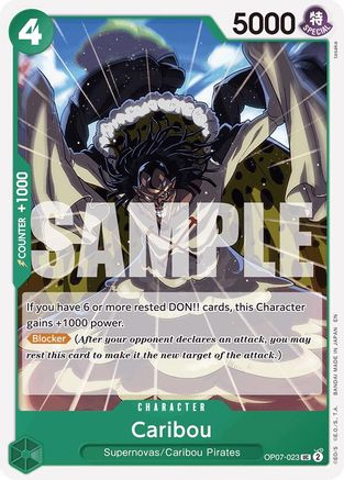 Caribou (Reprint) (OP07-023) - Starter Deck 24: GREEN Jewelry Bonney