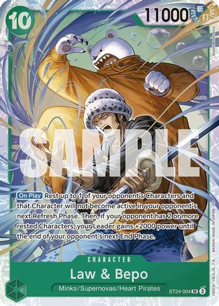 Law & Bepo (ST24-004) - Starter Deck 24: GREEN Jewelry Bonney Foil