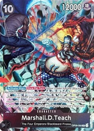 Marshall.D.Teach (093) (English Version 2nd Anniversary Set) (OP09-093) - One Piece Promotion Cards Foil
