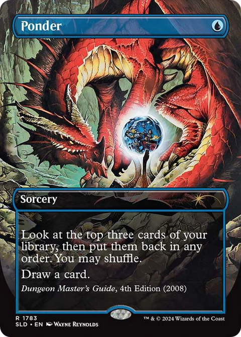Ponder (SLD-1783) - Secret Lair Drop (Borderless) Foil