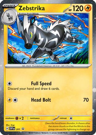 Zebstrika 201  - Holofoil SV Scarlet & Violet Promo Cards - Holo Rare