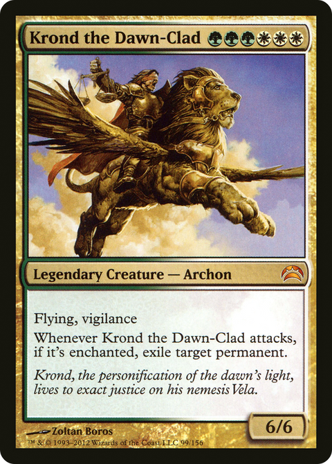 Krond the Dawn-Clad (PC2-099) - Planechase 2012 Foil